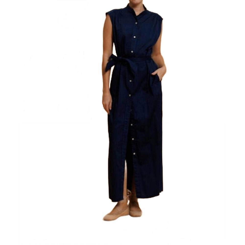 NEW CALI DREAMING angel shirt dress in midnight